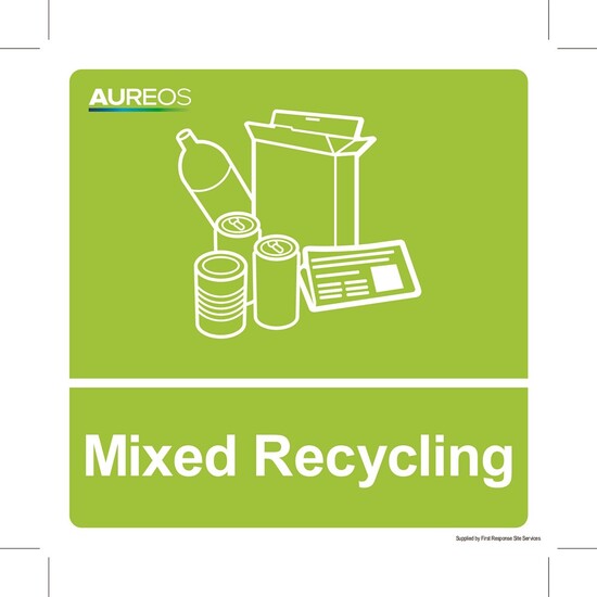 Picture of Mixed Recycling Sticker - 120mm X 120mm